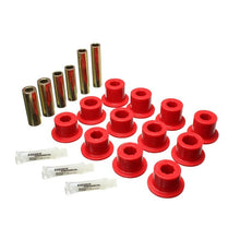Load image into Gallery viewer, Energy Suspension 07-21 Toyota Tundra Red Rear Leaf Spring Shackle Bushing Set Bushing Kits Energy Suspension