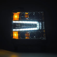 Load image into Gallery viewer, AlphaRex 16-18 Chevy 1500HD LUXX LED Proj Headlights Chrome w/Seq Actv Lgt / Seq Sig (Req PN 810023) Headlights AlphaRex