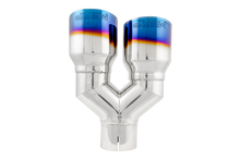 Load image into Gallery viewer, MBRP Burnt End Tip 2.5 ID, Dual 3.5 OD Out, 9.5 length, Single wall 304 Stainless Steel Tail Pipes MBRP