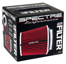Load image into Gallery viewer, Spectre Adjustable Conical Air Filter 5-1/2in. Tall (Fits 3in. / 3-1/2in. / 4in. Tubes) - Red Air Filters - Universal Fit Spectre