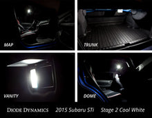 Load image into Gallery viewer, Diode Dynamics 15-19 Subaru WRX Interior Light Kit Stage 2 - Blue Bulbs Diode Dynamics