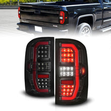Load image into Gallery viewer, ANZO 14-18 GMC Sierra 1500 Full LED Taillights Black Housing Smoke Lens (w/C Light Bars) Tail Lights ANZO