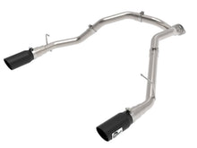 Load image into Gallery viewer, aFe Large Bore-HD 3 IN 409 Stainless Steel DPF-Back Exhaust System w/Black Tip RAM 1500 20-21 V6-3.0 DPF Back aFe