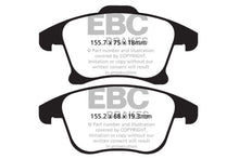 Load image into Gallery viewer, EBC 13+ Ford Fusion 1.6 Turbo Greenstuff Front Brake Pads Brake Pads - Performance EBC
