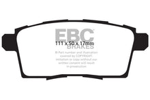 Load image into Gallery viewer, EBC 06-08 Ford Edge 3.5 2WD Yellowstuff Rear Brake Pads Brake Pads - Performance EBC