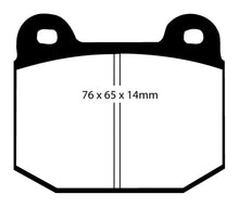 Load image into Gallery viewer, EBC 99-03 Mitsubishi Lancer Evolution 2.0 Turbo Bluestuff Rear Brake Pads Brake Pads - Racing EBC