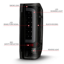 Load image into Gallery viewer, ANZO 1987-1996 Ford F-150 LED Taillights Black Housing Smoke Lens (Pair) Tail Lights ANZO
