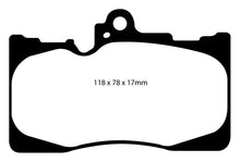 Load image into Gallery viewer, EBC 07-08 Lexus GS350 3.5 RWD Yellowstuff Front Brake Pads Brake Pads - Performance EBC
