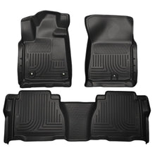 Load image into Gallery viewer, Husky Liners 12-13 Toyota Tundra Weatherbeater Black Front & 2nd Seat Floor Liners Floor Mats - Rubber Husky Liners