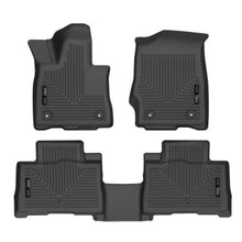 Load image into Gallery viewer, Husky Liners 20-21 Lincoln Aviator w 2nd Row Bench/Buckets Weatherbeater Front/2nd Seat Liners - BLK Floor Mats - Rubber Husky Liners