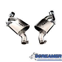 Load image into Gallery viewer, QTP 16-18 Chevrolet Camaro SS 6.2L 304SS Screamer Axle Back Exhaust w/4.5in Dual Tips Axle Back QTP