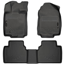 Load image into Gallery viewer, Husky Liners 10-12 Ford Fusion/Lincoln MKZ (FWD) WeatherBeater Combo Black Floor Liners Floor Mats - Rubber Husky Liners