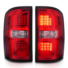 Load image into Gallery viewer, ANZO 2014-2018 GMC Sierra LED Tail Lights Black Housing Red/Clear Lens Tail Lights ANZO