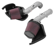 Load image into Gallery viewer, K&N 14-15 Infiniti Q50 3.7L V6 Dual Silver Typhoon Short Ram Intakes Cold Air Intakes K&N Engineering