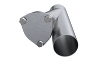 Load image into Gallery viewer, QTP 2.5in Weld-On QTEC Exhaust Cutout Y-Pipe Y Pipes QTP