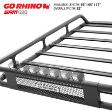 Load image into Gallery viewer, Go Rhino Universal 65in SRM 600 Basket Style Rack - Textured black Roof Baskets Go Rhino