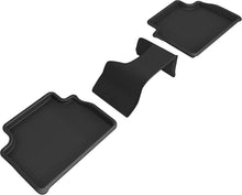Load image into Gallery viewer, 3D MAXpider 17-21 Alfa Romeo Giulia / Giulia Quadrifoglio Kagu 2nd Row Floormats - Black Floor Mats - Rubber 3D MAXpider
