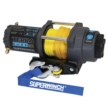 Load image into Gallery viewer, Superwinch 3500 LBS 12V DC 7/32in x 32ft Synthetic Rope Terra 3500SR Winch - Gray Wrinkle Winches Superwinch