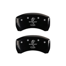 Load image into Gallery viewer, MGP Rear set 2 Caliper Covers Engraved Rear Tiffany Snake Black finish silver ch Caliper Covers MGP