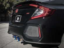 Load image into Gallery viewer, aFe Takeda 3in 304 SS Cat-Back Exhaust System w/ Blue Tips 2017+ Honda Civic Si 4Dr I4 1.5L (t) Catback aFe
