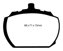 Load image into Gallery viewer, EBC 73-76 Mg MGB GT V8 3.5 Greenstuff Front Brake Pads Brake Pads - Performance EBC