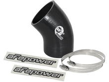 Load image into Gallery viewer, aFe Magnum FORCE CAI Univ. Silicone Coupling Kit (3in. ID / 6in. L / 45-Deg.) Elbow Coupler - Black Air Intake Components aFe