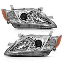 Load image into Gallery viewer, ANZO 2007-2009 Toyota Camry Projector Headlight Chrome Amber (OE Replacement) Headlights ANZO