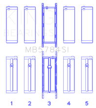 Load image into Gallery viewer, King BMW N20B20 (Size +0.50mm) Main Bearing Set Bearings King Engine Bearings