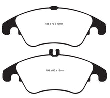 Load image into Gallery viewer, EBC 12+ Mercedes-Benz C250 Coupe 1.8 Turbo Sport Edition Greenstuff Front Brake Pads Brake Pads - Performance EBC