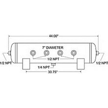 Load image into Gallery viewer, Firestone Air Tank 20 Gallon 12in. x 44in. (6) 1/2in. NPT Ports 150 PSI Max - Black (WR17609277) Air Tanks Firestone