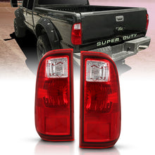 Load image into Gallery viewer, ANZO 2008-2016 Ford F-250 Taillight Red/Clear Lens (OE Replacement) Tail Lights ANZO