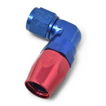 Load image into Gallery viewer, Russell Performance -12 AN Red/Blue 90 Degree Forged Aluminum Swivel Hose End Fittings Russell