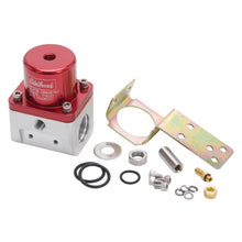Load image into Gallery viewer, Edelbrock Fuel Pressure Regulator Carbureted 180 GPH 5-10 PSI -10 In/Out -6 Return Red/Clear Fuel Pressure Regulators Edelbrock