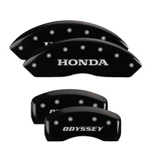 Load image into Gallery viewer, MGP 4 Caliper Covers Engraved Front Honda Engraved Rear H Logo Black finish silver ch Caliper Covers MGP
