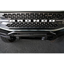 Load image into Gallery viewer, DV8 Offroad 2021-2022 Ford Bronco (Not For Factory Plastic Bumper) Factory Bumper Bull Bar - Black Light Mounts DV8 Offroad