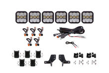 Load image into Gallery viewer, Diode Dynamics Bronco SS5 6-Pod CrossLink Grille Lightbar Kit Sport - White Combo Light Bars & Cubes Diode Dynamics