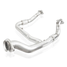 Load image into Gallery viewer, Stainless Works 15-18 F-150 3.5L Downpipe 3in High-Flow Cats Y-Pipe Factory Connection Downpipes Stainless Works