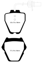 Load image into Gallery viewer, EBC 99-01 Audi A6 Quattro 2.7 Twin Turbo Sedan (8 Pad Set) Ultimax2 Front Brake Pads Brake Pads - OE EBC