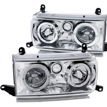 Load image into Gallery viewer, ANZO 1991-1994 Toyota Land Cruiser Crystal Headlights w/ Halo Chrome Headlights ANZO
