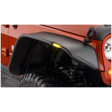 Load image into Gallery viewer, Bushwacker 07-18 Jeep Wrangler Flat Style Flares 2pc - Black Fender Flares Bushwacker