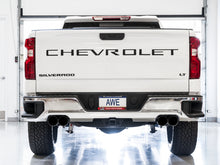 Load image into Gallery viewer, AWE Tuning 4th Gen GM 1500 5.3L 0FG Catback Split Rear Exit (w/ Bumper Cutouts) - Quad Diamond Tips Catback AWE Tuning