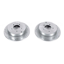 Load image into Gallery viewer, Power Stop 09-15 Mitsubishi Lancer Rear Evolution Drilled & Slotted Rotors - Pair Brake Rotors - Slot & Drilled PowerStop