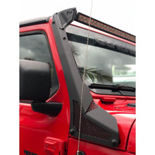 Load image into Gallery viewer, Go Rhino 18-20 Jeep Wrangler JL/JLU/Gladiator JT XE Windshield Light Bar Mount - 50in Single Row Light Mounts Go Rhino