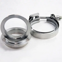 Load image into Gallery viewer, Granatelli 4.0in Mating Male to Female Flanges w/V-Band Clamp Flanges Granatelli Motor Sports
