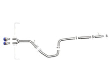 Load image into Gallery viewer, aFe Takeda Exhaust Cat-Back 19-20 Hyundai Veloster 304SS Blue Flame Dual Tips Exhaust Catback aFe