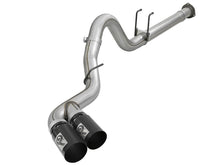 Load image into Gallery viewer, aFe Power 11-14 Ford F250/F350 6.7L Diesel Rebel XD 4in 409 SS DPF-Back Exhaust System - Black Tips DPF Back aFe