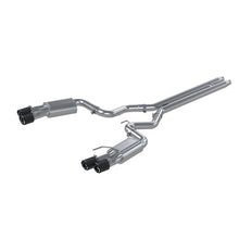 Load image into Gallery viewer, MBRP 18-22 Ford Mustang GT 5L T304 SS 3in Cat-Back Dual Rear w/4in Quad Carbon Fiber Tips (Street) Catback MBRP
