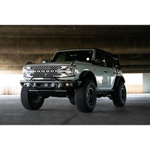 Load image into Gallery viewer, DV8 Offroad 2021-2022 Ford Bronco (Not For Factory Plastic Bumper) Factory Bumper Bull Bar - Black Light Mounts DV8 Offroad