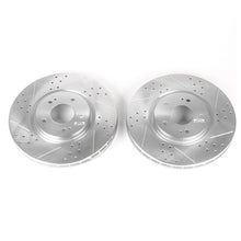 Load image into Gallery viewer, Power Stop 03-06 Mitsubishi Lancer Front Evolution Drilled & Slotted Rotors - Pair Brake Rotors - Slot & Drilled PowerStop