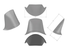 Load image into Gallery viewer, Burly Brand Touring Sport Fairing Tall Wind Deflectors Burly Brand